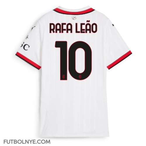 Camiseta AC Milan Rafael Leao #10 Visitante Equipación para mujer 2024-25 manga corta